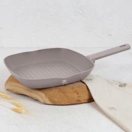 Patelnia grillowa 28 cm, Berlinger Haus BH-8096 Taupe Collection