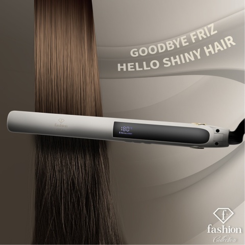 Prostownica do włosów FashionTV FTV-0147 Matte Cream Gold Collection