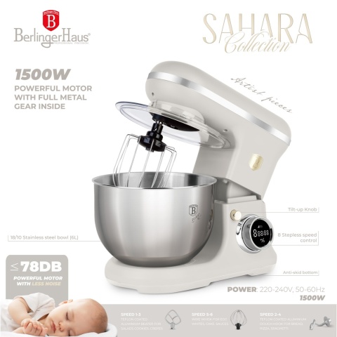 Robot kuchenny planetarny 1500W BerlingerHaus BH-9898 Sahara Collection
