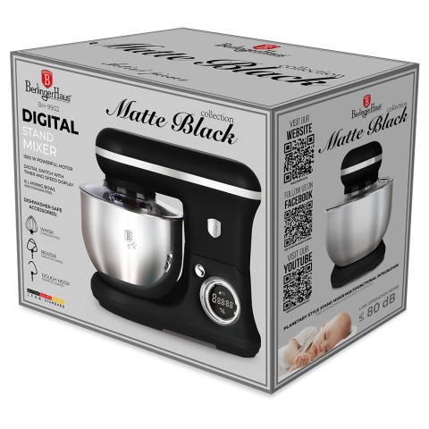 Robot kuchenny planetarny 1500W BerlingerHaus BH-9902 Matte Black Collection