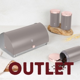 Zestaw 3 pojemników i chlebak BerlingerHaus BH-6834 Taupe | OUTLET
