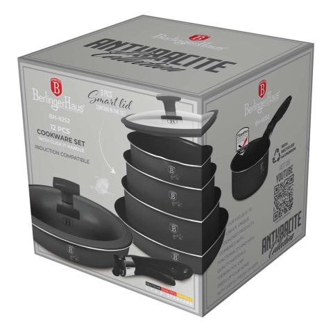 Zestaw garnków 13 el. BerlingerHaus BH-8252 Antracit Collection