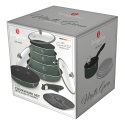 Zestaw garnków 13el. z odpinaną rączką BerlingerHaus Matte Green Collection BH-8423