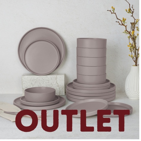 Zestaw obiadowy 17 el. BerlingerHaus BH-10006 Taupe Collection | OUTLET