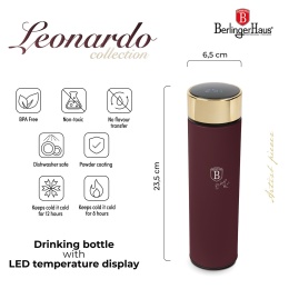 Termos | Kubek termiczny z wyświetlaczem LED 0,5L Leonardo Collection BH-9678