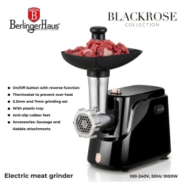 Elektryczna maszynka do mięsa BerlingerHaus BH-9727 Black Rose