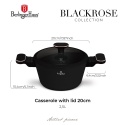 Garnek z pokrywką 20cm BerlingerHaus BH- 8357 | Black Rose Collection