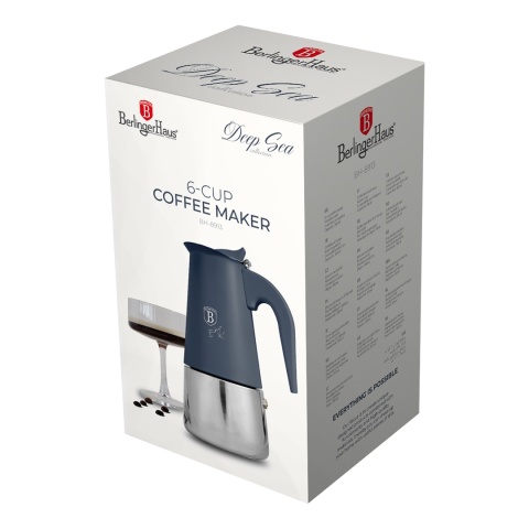 Kawiarka na 6 filiżanek 300 ml BerlingerHaus BH-8913 Deep Sea