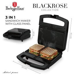 Opiekacz 3 w 1 Black Rose BerlingerHaus BH-9974