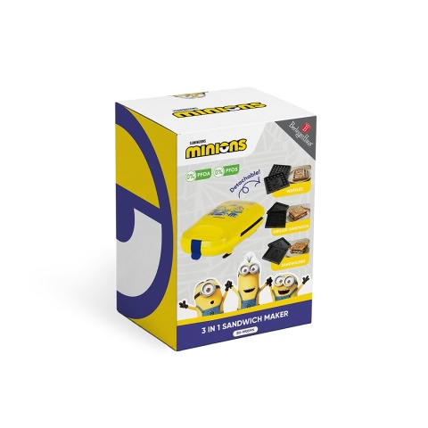 Opiekacz 3w1 z wymiennymi płytami Minions Collection BerlingerHaus BH-9935MN