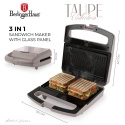 Opiekacz do kanapek 1000W 3w1 BerlingerHaus BH-9976 Taupe