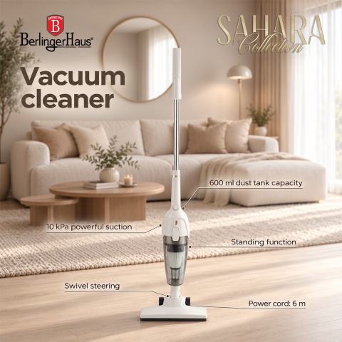Odkurzacz pionowy przewodowy 3 w 1 | 600 W  BerlingerHaus BH-9908 Sahara Collection