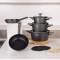 Zestaw 10-el garnki i patelnie BerlingerHaus Antracit Collection BH-8140