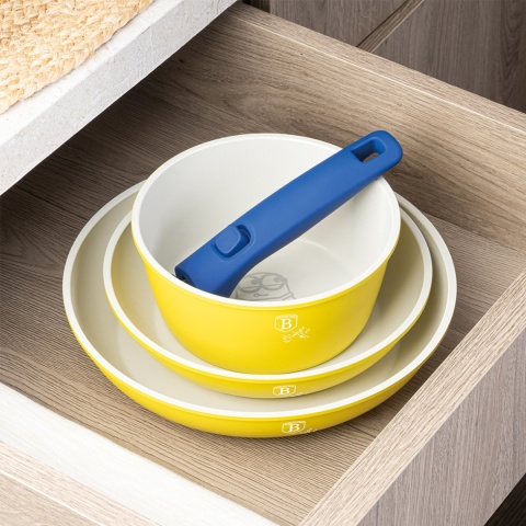 Zestaw garnków z odpinaną rączką 4 elementy Minions Collection BerlingerHaus BH-8457MN