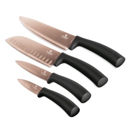 Zestaw noży ze stali nierdzewnej 4 szt. BerlingerHaus BH-2385 Black Rose Collection