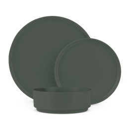 Zestaw obiadowy 18 elementów BerlingerHaus Matte Green Collection LP-BH-261