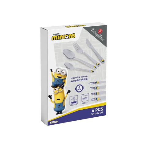 Zestaw sztućców 4 elementy Minions Collection BerlingerHaus BH-2636MN